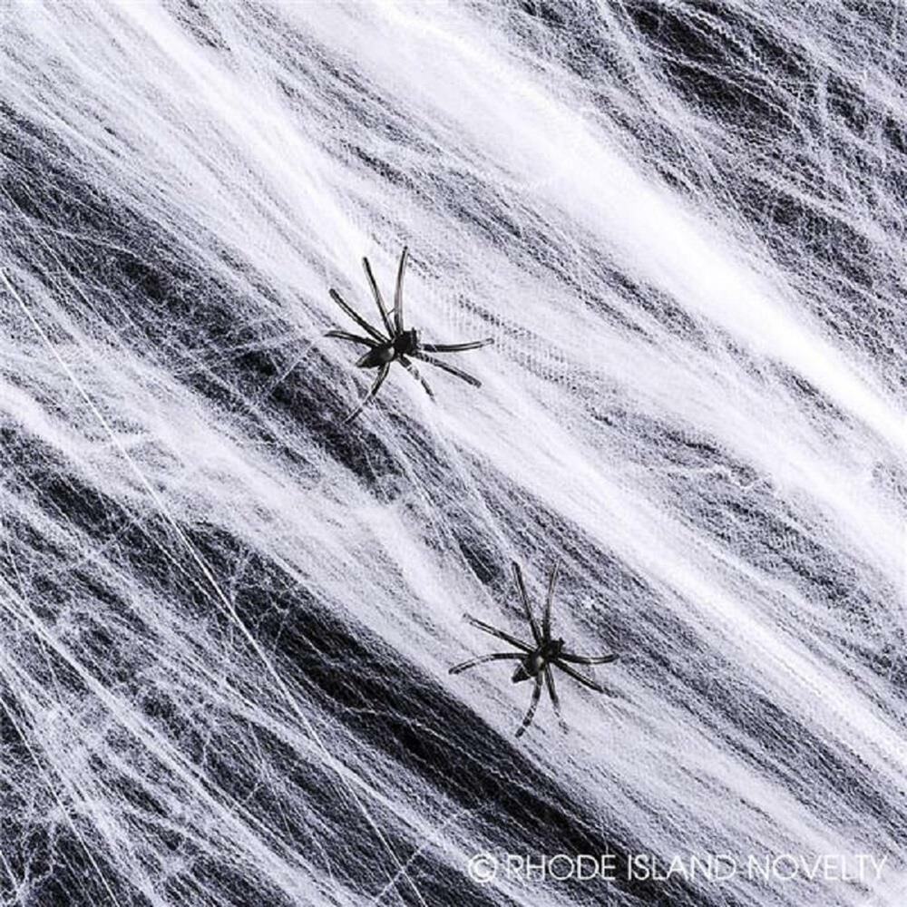 2 Spider Webs - Stretchable Costume Party Scary Halloween House Decoration